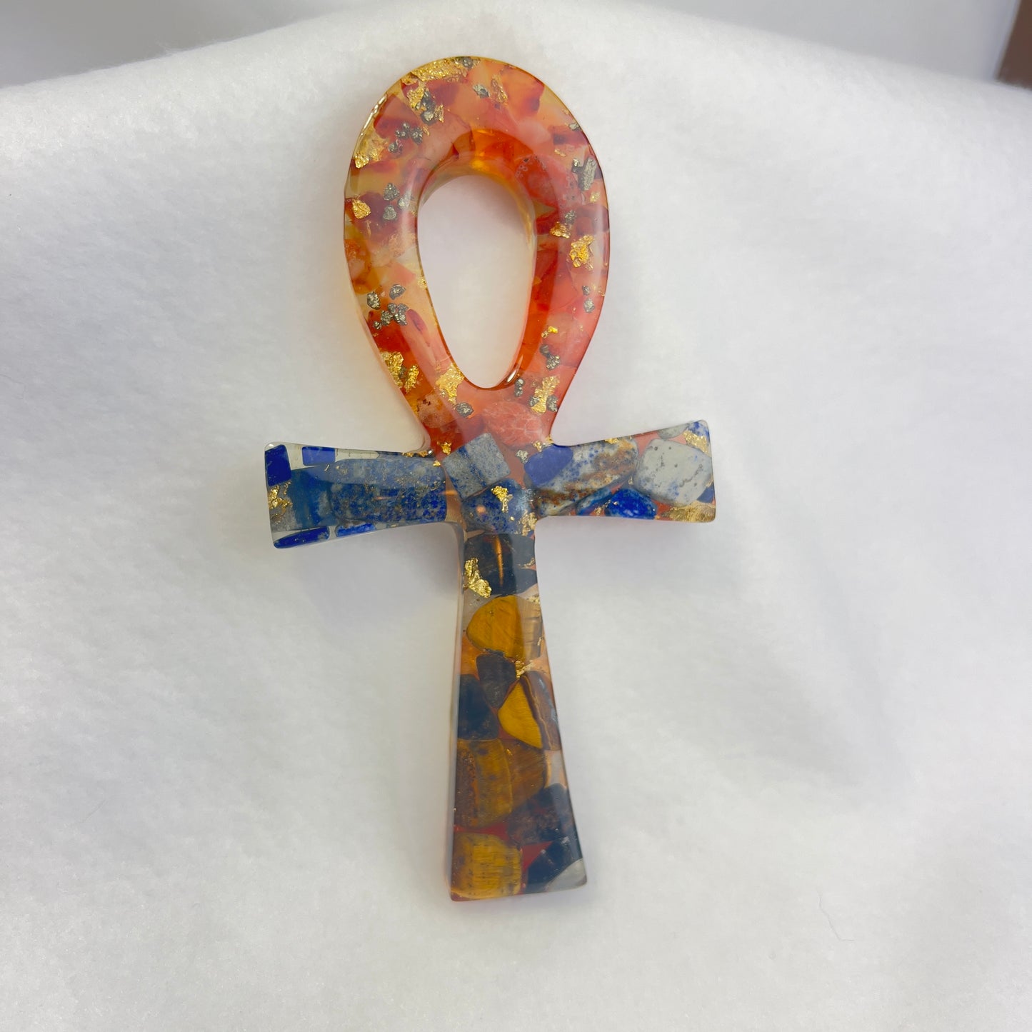 Egyptian Inspired Crystal Resin Ankh