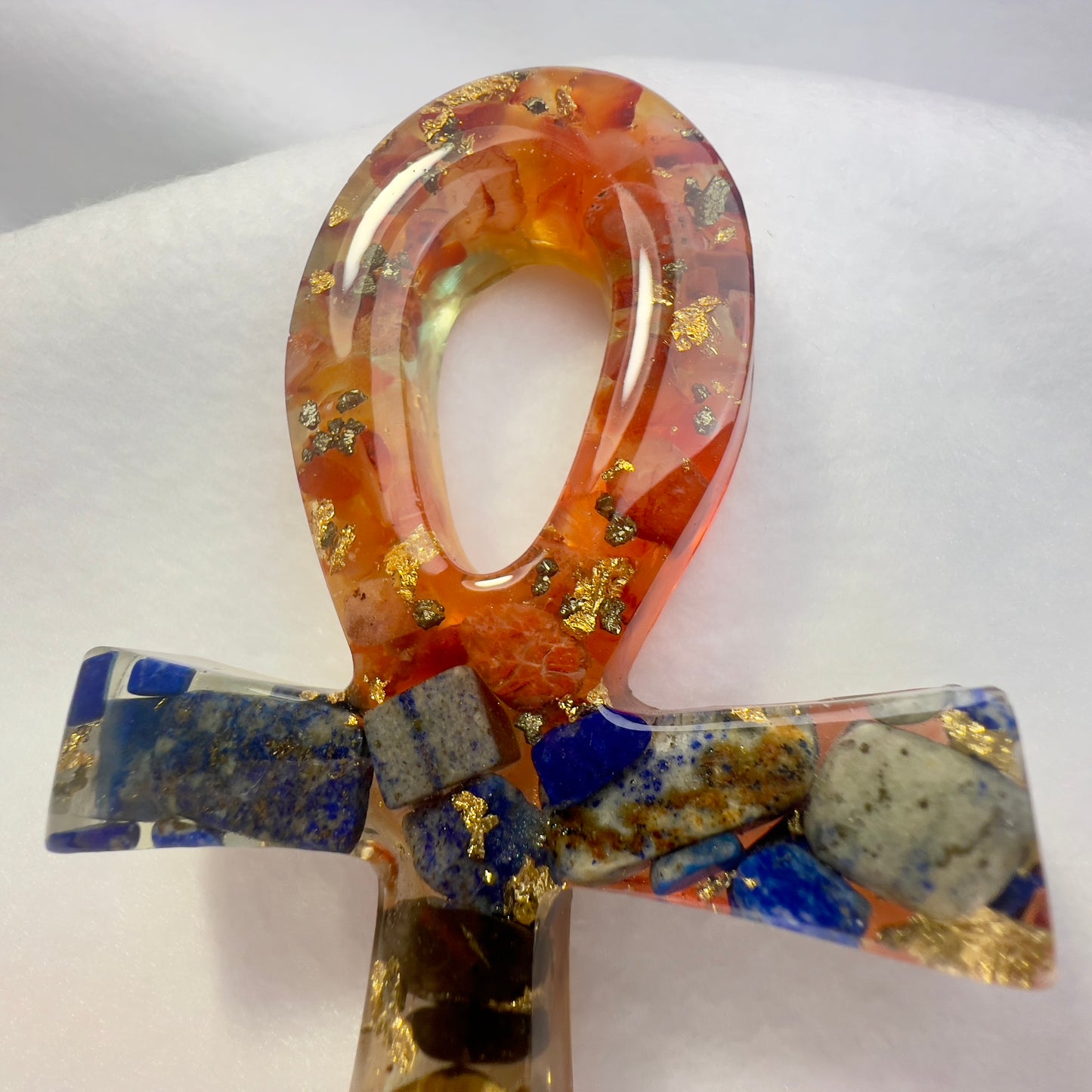 Egyptian Inspired Crystal Resin Ankh