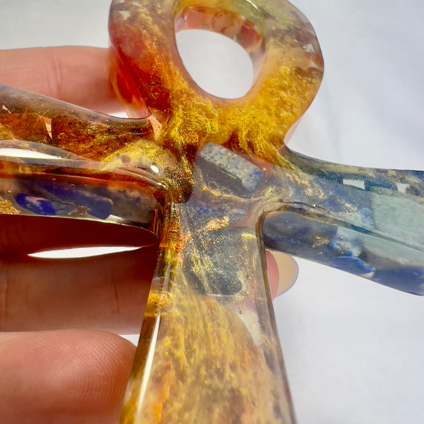 Egyptian Inspired Crystal Resin Ankh